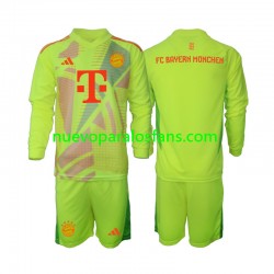 Camiseta de Fútbol Bayern de Múnich Portero Niño Casa 2024-2025 Manga Larga