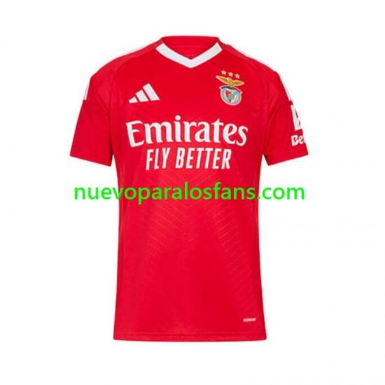 Camiseta de Fútbol Benfica Hombre Casa 2024-2025 Manga Corta