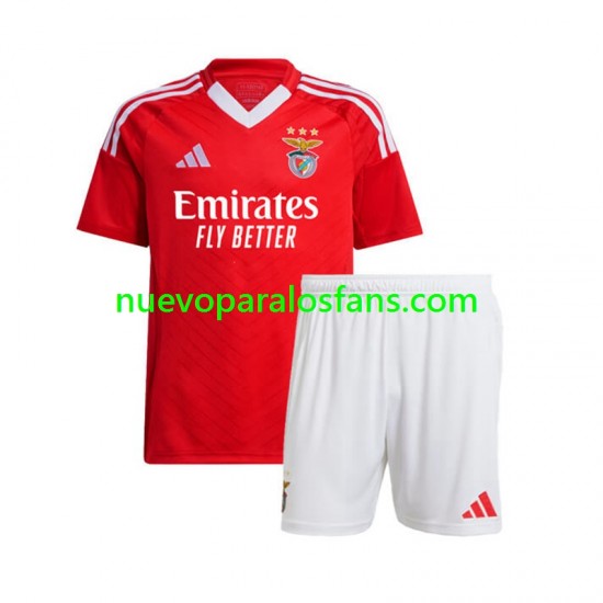 Camiseta de Fútbol Benfica Niño Casa 2024-2025 Manga Corta
