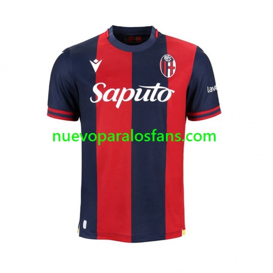 Camiseta de Fútbol Bologna Hombre Casa 2024-2025 Manga Corta