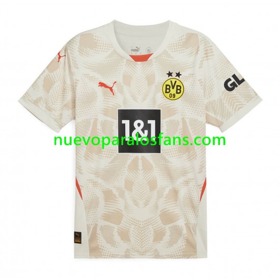 Camiseta de Fútbol Borussia Dortmund Portero Hombre Exterior 2024-2025 Manga Corta