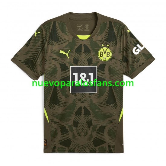 Camiseta de Fútbol Borussia Dortmund Portero Hombre Casa 2024-2025 Manga Corta