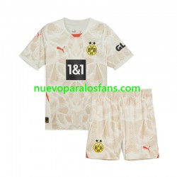 Camiseta de Fútbol Borussia Dortmund Portero Niño Exterior 2024-2025 Manga Corta