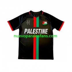 Camiseta de Fútbol Club Deportivo Palestino Center Stripre Hombre Casa 2024-2025 Manga Corta