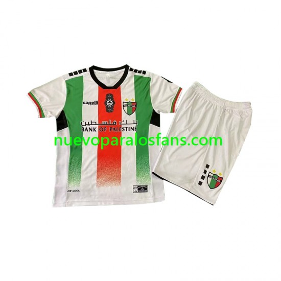 Camiseta de Fútbol Club Deportivo Palestino Niño Casa 2024-2025 Manga Corta