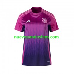 Camiseta de Fútbol Alemania Mujer Exterior Euro 2024 Manga Corta