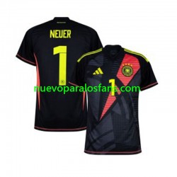 Camiseta de Fútbol Alemania Manuel Neuer 1 Portero Hombre Casa Euro 2024 Manga Corta