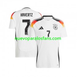 Camiseta de Fútbol Alemania Havertz 7 Hombre Casa Euro 2024 Manga Corta