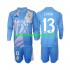 Camiseta de Fútbol Real Madrid Andriy Lunin 13 Portero Niño Casa 2024-2025 Manga Larga