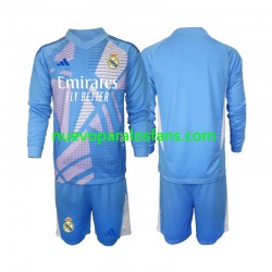 Camiseta de Fútbol Real Madrid Portero Niño Casa 2024-2025 Manga Larga