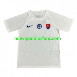 Camiseta de Fútbol Eslovaquia Hombre Exterior Euro 2024 Manga Corta