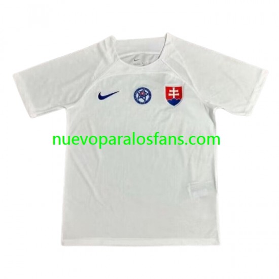 Camiseta de Fútbol Eslovaquia Hombre Exterior Euro 2024 Manga Corta