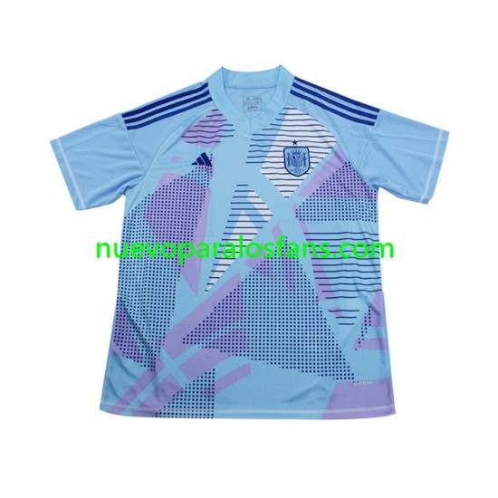 Camiseta de Fútbol España Portero Hombre Exterior Euro 2024 Manga Corta