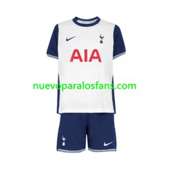 Camiseta de Fútbol Tottenham Hotspur Niño Casa 2024-2025 Manga Corta