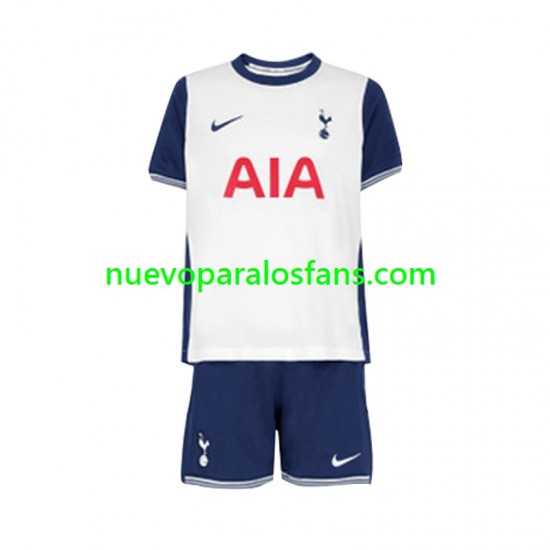 Camiseta de Fútbol Tottenham Hotspur Niño Casa 2024-2025 Manga Corta