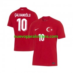 Camiseta de Fútbol Turquía Hakan Calhanoglu 10 Hombre Exterior Euro 2024 Manga Corta