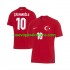 Camiseta de Fútbol Turquía Hakan Calhanoglu 10 Hombre Exterior Euro 2024 Manga Corta