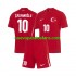 Camiseta de Fútbol Turquía Hakan Calhanoglu 10 Niño Exterior Euro 2024 Manga Corta