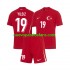 Camiseta de Fútbol Turquía Kenan Yıldız 19 Niño Exterior Euro 2024 Manga Corta