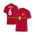 Camiseta de Fútbol Turquía Orkun Kokcu 6 Hombre Exterior Euro 2024 Manga Corta