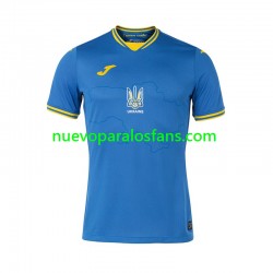 Camiseta de Fútbol Ucrania Hombre Exterior Euro 2024 Manga Corta