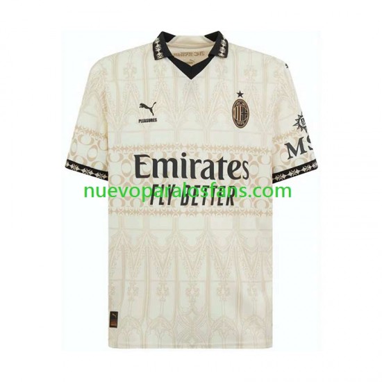 Camiseta de Fútbol AC Milan Hombre Cuarto 2023-2024 Manga Corta