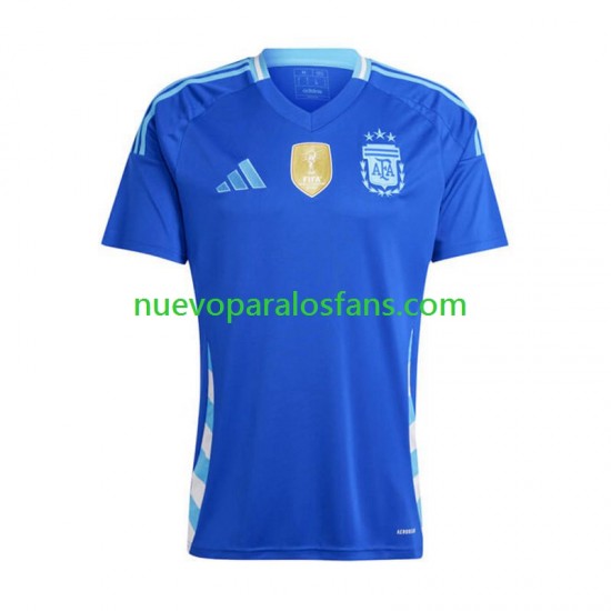 Camiseta de Fútbol Argentina Copa America Hombre Exterior 2024 Manga Corta