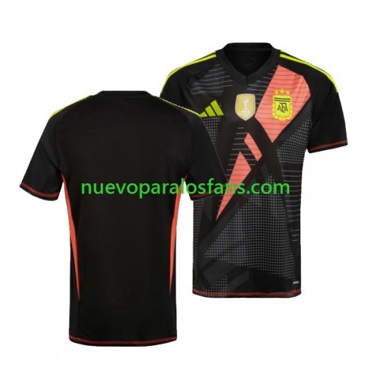 Camiseta de Fútbol Argentina Copa America Portero Hombre Casa 2024 Manga Corta