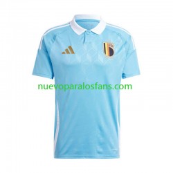 Camiseta de Fútbol Bélgica Hombre Exterior Euro 2024 Manga Corta