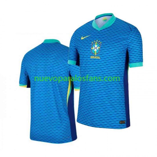 Camiseta de Fútbol Brasil Copa America Hombre Exterior 2024 Manga Corta