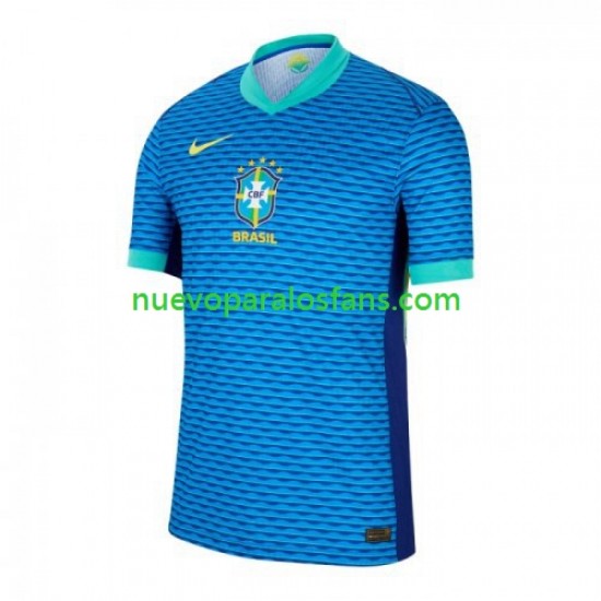 Camiseta de Fútbol Brasil Copa America Hombre Exterior 2024 Manga Corta