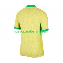 Camiseta de Fútbol Brasil Copa America Hombre Casa 2024 Manga Corta