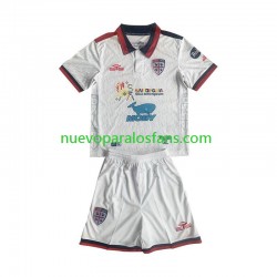 Camiseta de Fútbol Cagliari Niño Exterior 2023-2024 Manga Corta