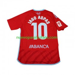 Camiseta de Fútbol Celta de Vigo Iago Aspas 10 Hombre Exterior 2023-2024 Manga Corta