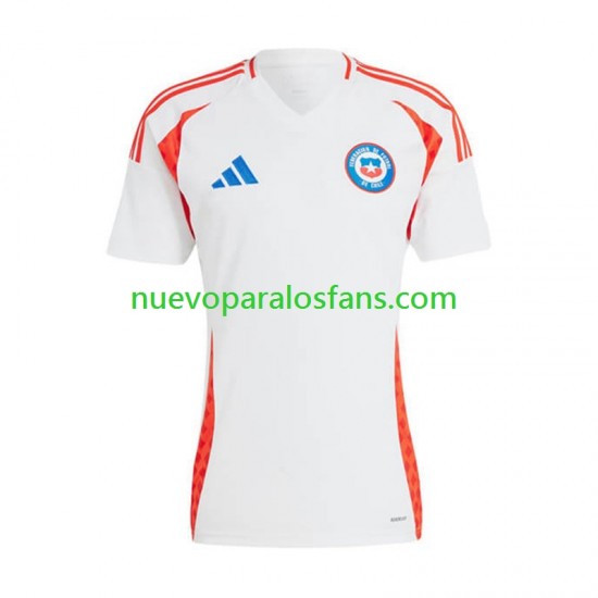 Camiseta de Fútbol Chile Copa America Hombre Exterior 2024 Manga Corta