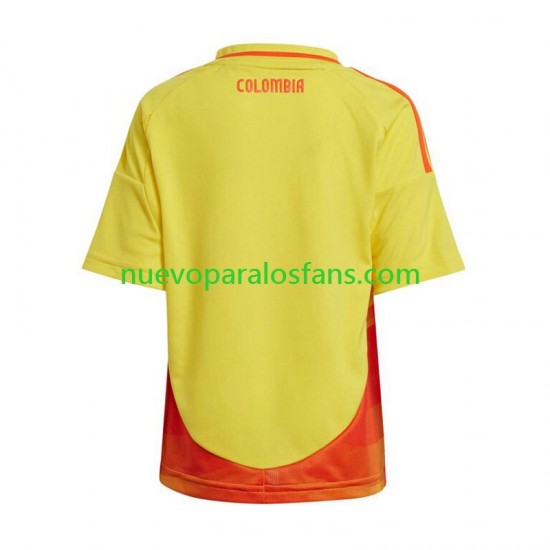 Camiseta de Fútbol Colombia Copa America Hombre Casa 2024 Manga Corta