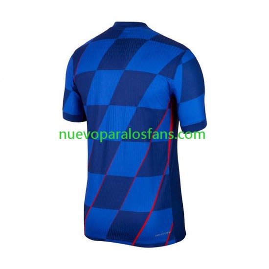 Camiseta de Fútbol Croacia Hombre Exterior Euro 2024 Manga Corta