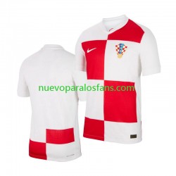 Camiseta de Fútbol Croacia Hombre Casa Euro 2024 Manga Corta
