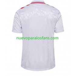 Camiseta de Fútbol Dinamarca Hombre Exterior Euro 2024 Manga Corta