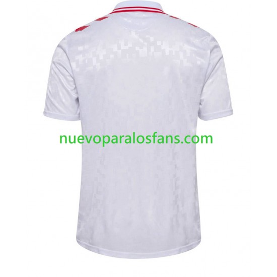 Camiseta de Fútbol Dinamarca Hombre Exterior Euro 2024 Manga Corta