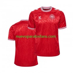 Camiseta de Fútbol Dinamarca Hombre Casa Euro 2024 Manga Corta