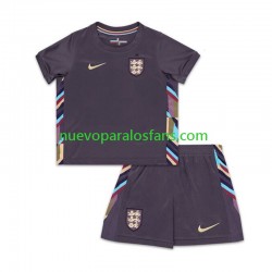 Camiseta de Fútbol Inglaterra Niño Exterior Euro 2024 Manga Corta