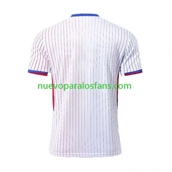 Camiseta de Fútbol Francia Hombre Exterior Euro 2024 Manga Corta
