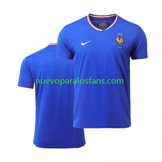 Camiseta de Fútbol Francia Hombre Casa Euro 2024 Manga Corta