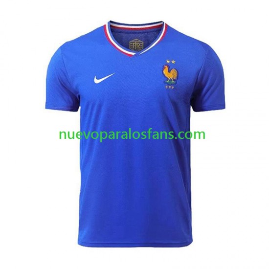 Camiseta de Fútbol Francia Hombre Casa Euro 2024 Manga Corta