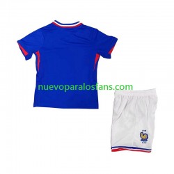 Camiseta de Fútbol Francia Niño Casa Euro 2024 Manga Corta