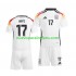 Camiseta de Fútbol Alemania Florian Wirtz 17 Niño Casa Euro 2024 Manga Corta