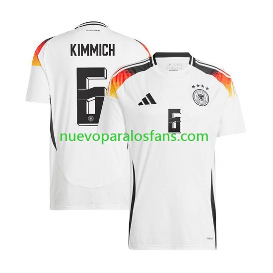 Camiseta de Fútbol Alemania Joshua Kimmich 6 Hombre Casa Euro 2024 Manga Corta