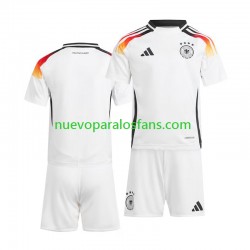 Camiseta de Fútbol Alemania Niño Casa Euro 2024 Manga Corta