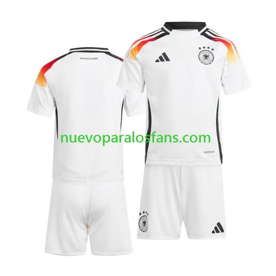 Camiseta de Fútbol Alemania Niño Casa Euro 2024 Manga Corta